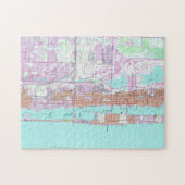 kaart van Palm Beach Florida (1946) 2 Legpuzzel (Horizontaal)