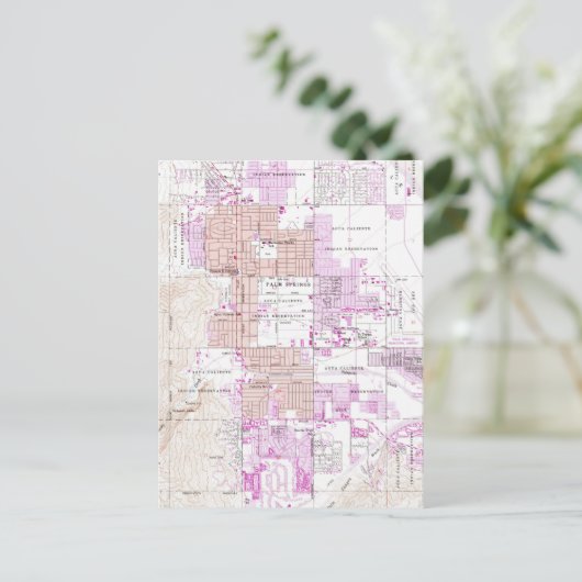  kaart van Palm Springs California (1957) 2 (Staand voorkant)