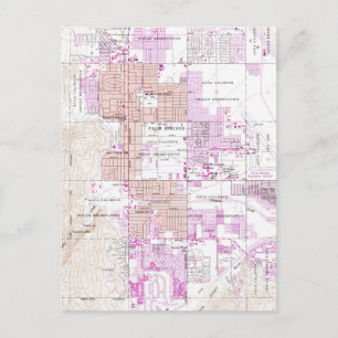 kaart van Palm Springs California (1957) 2