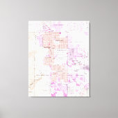  kaart van Palm Springs California (1957) 2 Canvas Afdruk (Voorkant)