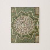 Kaart van Palma, van "Civitates Orbis Terrarum" do Legpuzzel (Verticaal)
