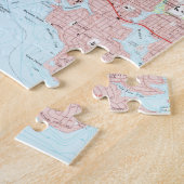  kaart van Panama City Florida (1956) Legpuzzel (Zijkant)