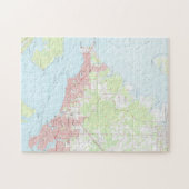  kaart van Panama City Florida (1956) Legpuzzel (Horizontaal)