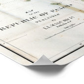 Kaart van Panama van 1912 Poster (Hoek)