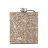  kaart van Parijs (1550) Heupfles (Achterkant)