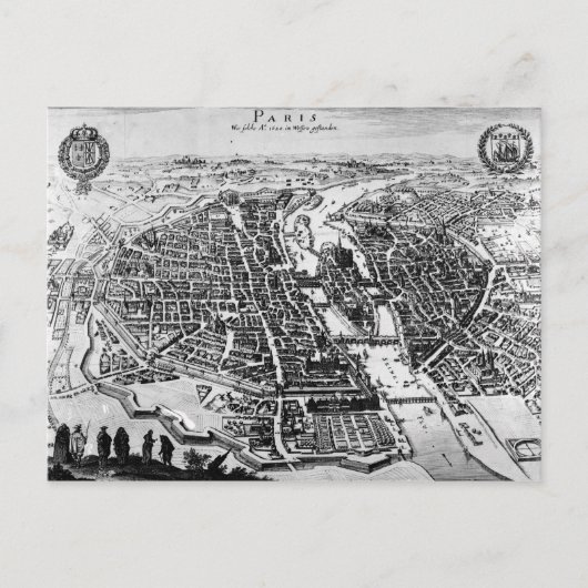 Kaart van Parijs, 1620 (Voorkant)