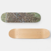 kaart van Parijs (1657) Persoonlijk Skateboard (Horizontaal)