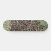 kaart van Parijs (1657) Persoonlijk Skateboard (Horizontaal)