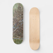 kaart van Parijs (1657) Persoonlijk Skateboard (Voorkant)