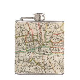  kaart van Parijs (1678) Heupfles