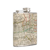  kaart van Parijs (1678) Heupfles (Rechts)