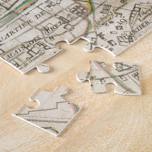  kaart van Parijs (1678) Legpuzzel (Zijkant)