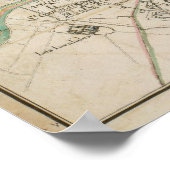  kaart van Parijs (1678) Poster (Hoek)