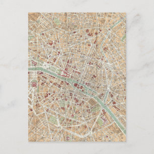  kaart van Parijs (1892)