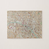  kaart van Parijs (1892) Legpuzzel (Horizontaal)