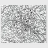  kaart van Parijs (1911) Cadeaupapier (Vlak)