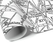  kaart van Parijs (1911) Cadeaupapier (Rol Hoek)