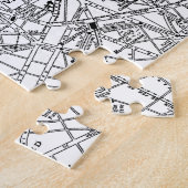  kaart van Parijs (1911) Legpuzzel (Zijkant)