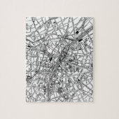  kaart van Parijs (1911) Legpuzzel (Verticaal)