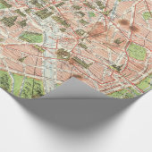 kaart van Parijs (1920) Cadeaupapier (Hoek)