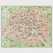 kaart van Parijs (1920) Cadeaupapier (Vlak)