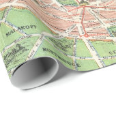 kaart van Parijs (1920) Cadeaupapier (Rol Hoek)