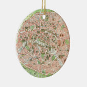  kaart van Parijs (1920) Keramisch Ornament (Rechts)