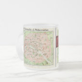 kaart van Parijs (1920) Matglas Koffiemok (Voorkant links)