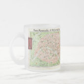 kaart van Parijs (1920) Matglas Koffiemok (Links)