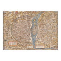 kaart van Parijs (1980)