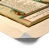 kaart van Parijs Frankrijk (1720) Poster (Hoek)