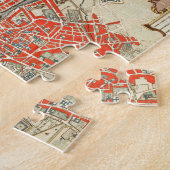  kaart van Parijs Frankrijk (1721-1774) Legpuzzel (Zijkant)