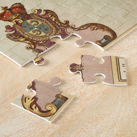  kaart van Parijs Frankrijk (1721-1774) Legpuzzel (Zijkant)