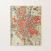 kaart van Parijs Frankrijk (1721-1774) Legpuzzel (Verticaal)