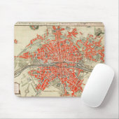 kaart van Parijs Frankrijk (1721-1774) Muismat (Met muis)