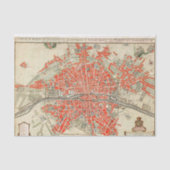 kaart van Parijs Frankrijk (1721-1774) Tissuepapier (Voorkant)