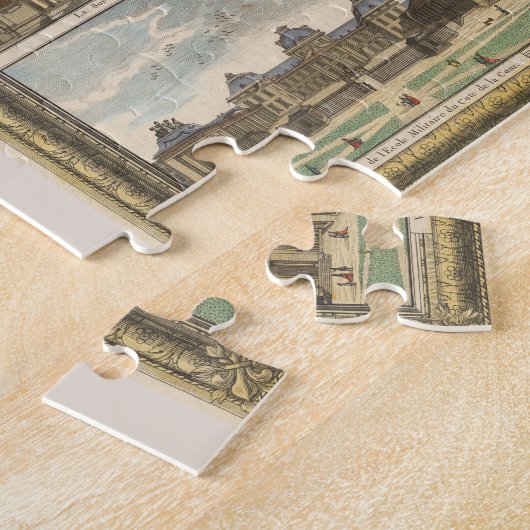 kaart van Parijs Frankrijk (1784) Legpuzzel (Zijkant)