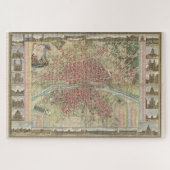 kaart van Parijs Frankrijk (1784) Legpuzzel (Horizontaal)