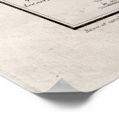  kaart van Parijs Frankrijk (1837) Poster (Hoek)