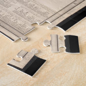  kaart van Parijs Frankrijk (1841) Legpuzzel (Zijkant)