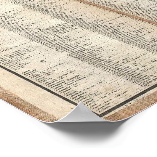  kaart van Parijs Frankrijk (1867) Poster (Hoek)