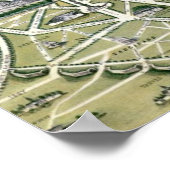 Kaart van Parijs in de periode van de Groenen Poster (Hoek)