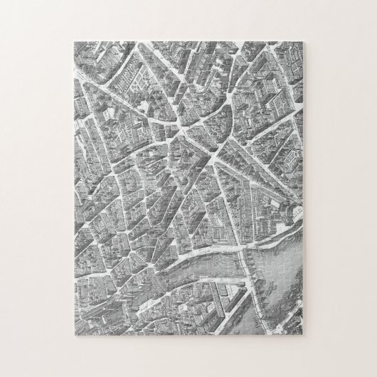 kaart van Parijs Legpuzzel (Verticaal)