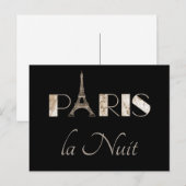  kaart van Parijs | Parijs La Nuit (Voorkant / Achterkant)