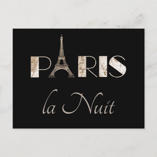  kaart van Parijs | Parijs La Nuit (Voorkant)