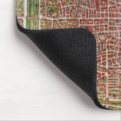 Kaart van Parijs uit "Civitates orbis terrarrum" Muismat (Hoek)