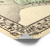 Kaart van Parkersburg, West Virginia Poster (Hoek)