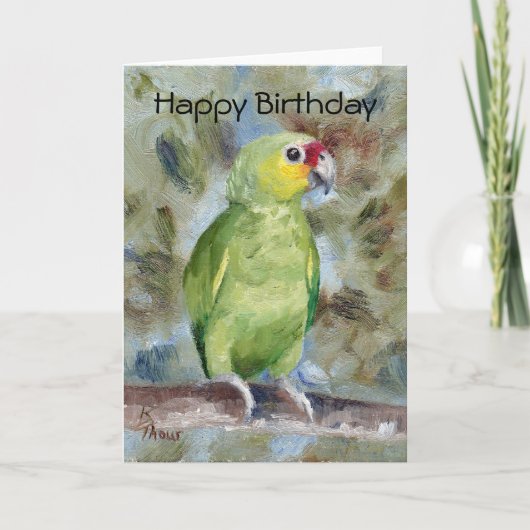  Kaart van Parrot Birthday (Voorkant)