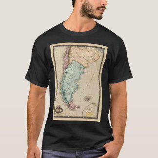 Kaart van Patagonia 1860 T-shirt