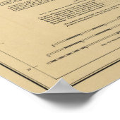 kaart van Pearl Harbour HI (1907) Poster (Hoek)